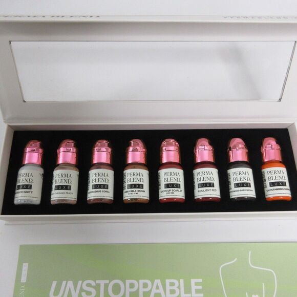 Perma Blend Luxe Unstoppable Areola Set Vicky Martin Pigments Ink 8 x 0.5OZ/15ML - Picture 3 of 8